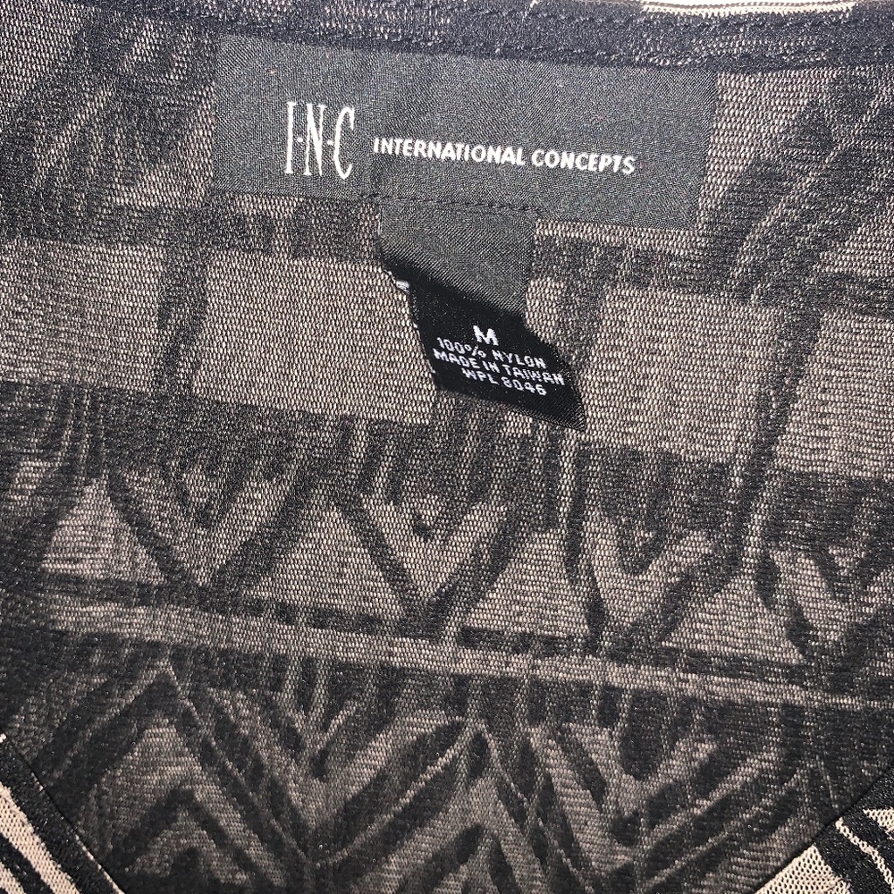 International concept Black, Gray &Teal Top